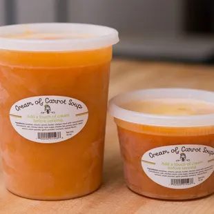 Soups available in the freezer section