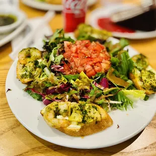 Shrimp Artichoke Bruschetta