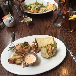 Blackened Shrimp Wrap Lunch