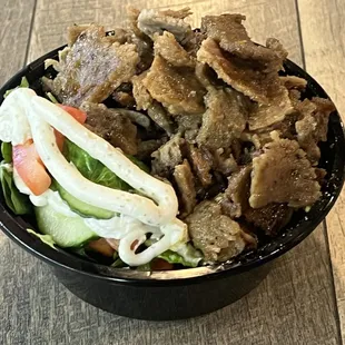 a bowl of food