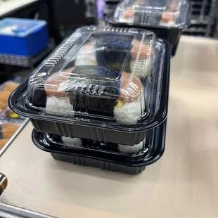 The spam masubi has a type of cream cheese inside. It&apos;s different but good