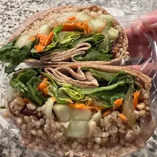 Japan Wrap with Tempeh and Mustard Tahini