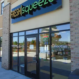 Outside of the shop, view looking southwest.