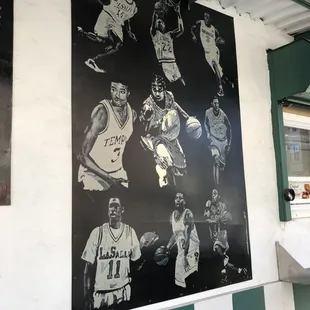 Murals of Philly basketball stars