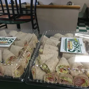 Assorted Wrap Tray!!  4.25+Tax per person!!