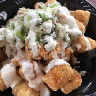 Loaded Buffalo Chicken Tots