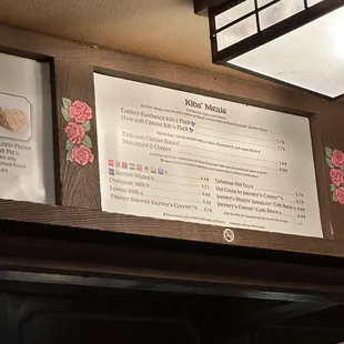 Menu (December 2023)