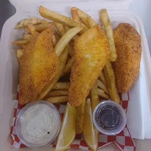 Halibut and Fries