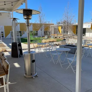 Outdoor seating and games