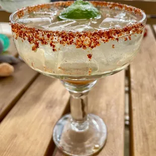 House Margarita with tajin lined rim