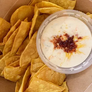 White Queso with Chorizo