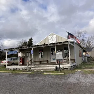 the outside of the building