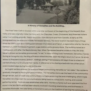 History of the restaurant/ building