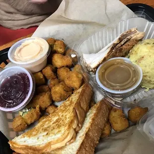 Turkey Mash and Fried Okra