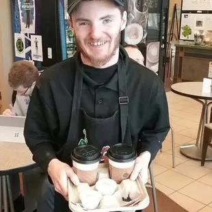 One of the very friendly baristas.