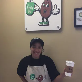 one of the amazing baristas!