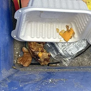 Couldn't finish the burger, just mushy and taste only butter..