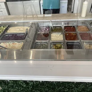 Fresh toppings