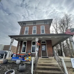 the front of the house
