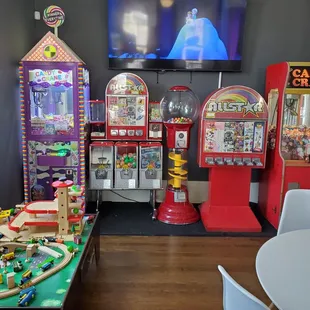 a variety of arcade machines