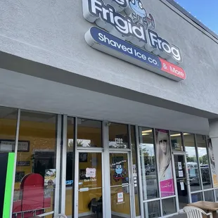 the front of the store