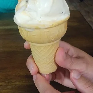 Ice cream (half eaten)