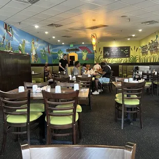 the restaurant's interior