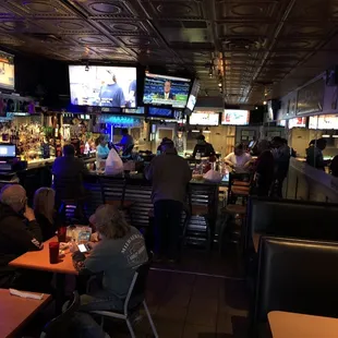 people sitting at tables