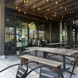 Outside seating