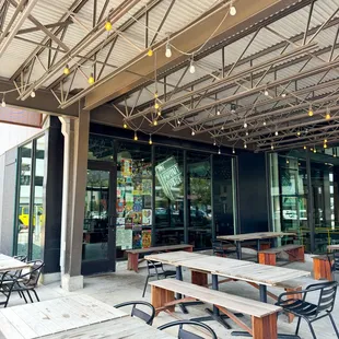 Exterior patio area
