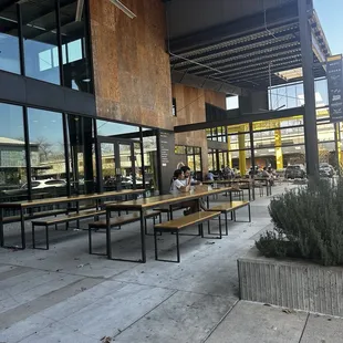 Outside seating