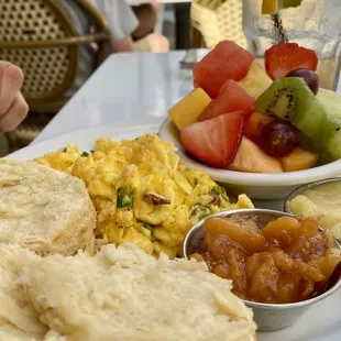 Beach Breakfast Bonanza with biscuit