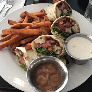 Fried Chicken Club Wrap