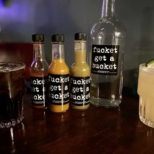 Hot ass margarita and delish Bottle of Habanero Hot Sauce