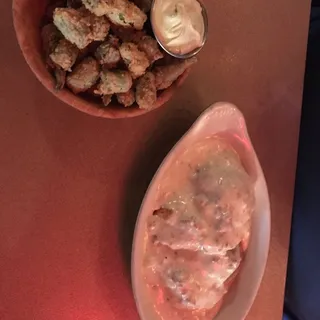 Fried Okra Served with Jalapeno Aioli