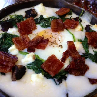 Baked Egg & Grits