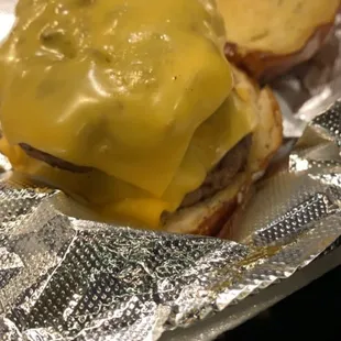 The Front Row Double Burger