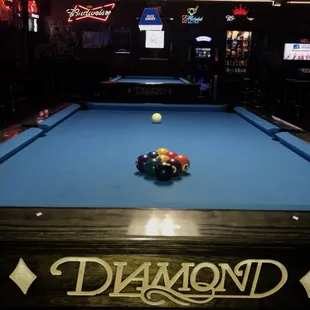 Top of the line Diamond pool tables.