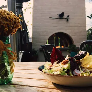 Pear and Endive Salad on the Patio