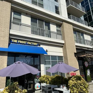 the outside of the building