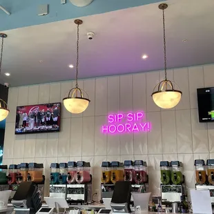 the interior of the store