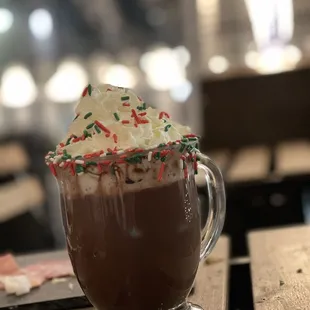 Their tasty traditional hot chocolate