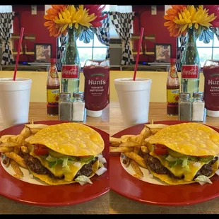 2 Tortilla Burger Combos $14.99