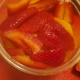 Strawberries and mangoes
