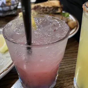 Muddled blackberry drink