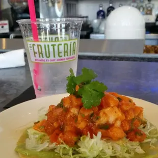 Ceviche Rojo Tostadas