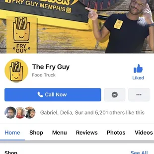 The Fry Guy on Facebook  Check his schedule to see where he is daily