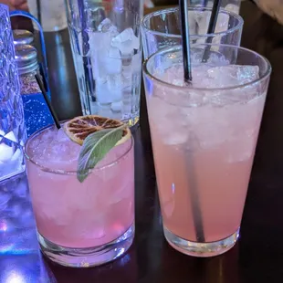 Cocktails were fantastic, one was prickly pear, forgot the other one