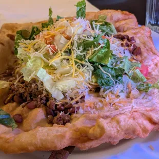 Vegetarian Frybread Taco