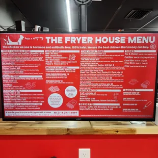 Their menu is legit! GET THE COMEBACK SAUCE! GET THE CHICKEN!!!!